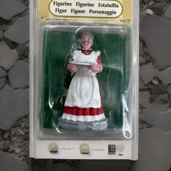 Vtg 2005 Lemax Mrs. Claus Carrying Cookies Christmas Village Figurine 52012 NOS - Picture 2 of 2